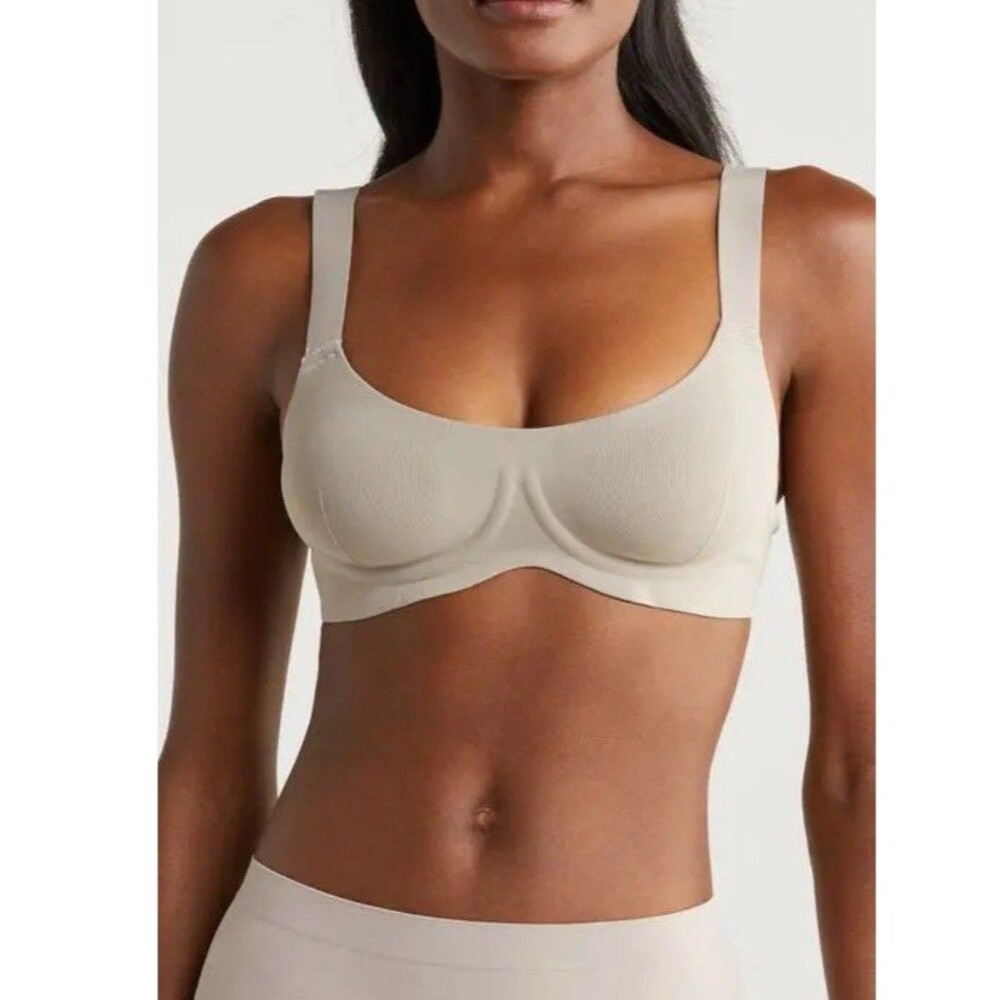 Free People Bonded Underwire Bra Phantom Neutral Small S Minimalist